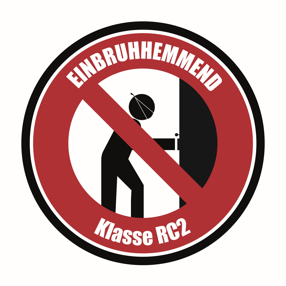 SplenDoor  Sicherheits-Nebeneingangstuer NS3 RC2 auf Maß, Weiss, Rechts Bild 3