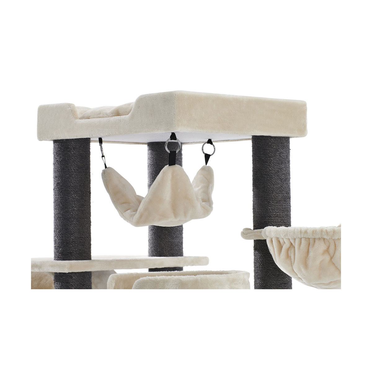 Nobby Kratzbaum Faris 70 x 60 x 173 cm cream Bild 3