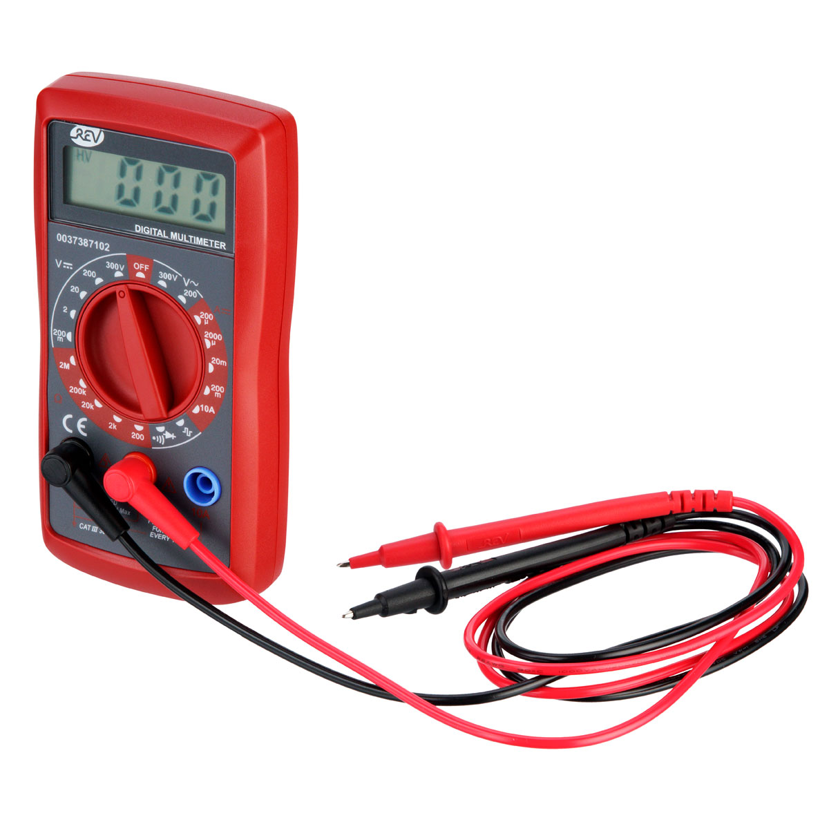 REV Ritter Vielfachmessgerät digital mit Signalgenerator schwarz/rot Bild 4