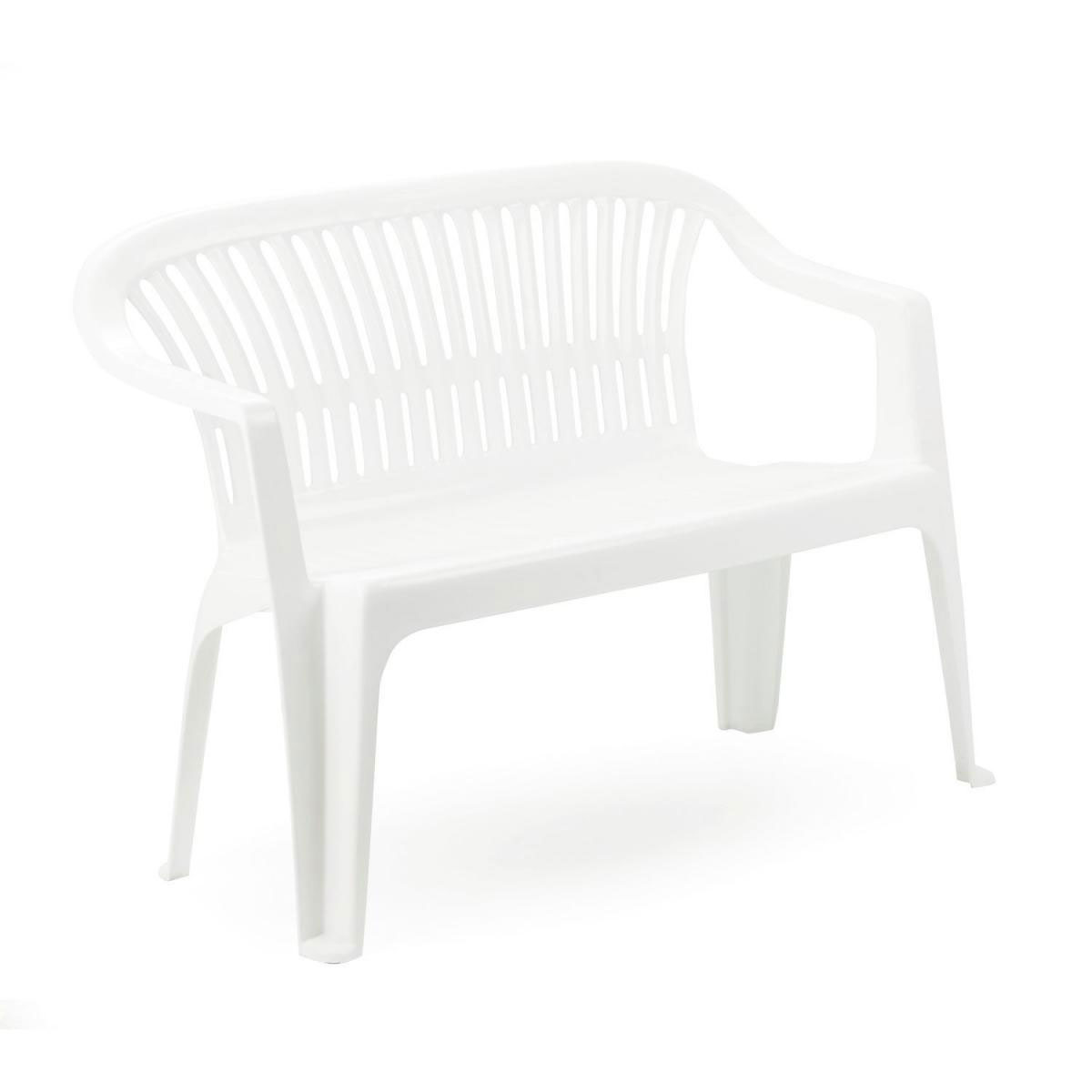 Gartenbank Diva 116 cm weiß