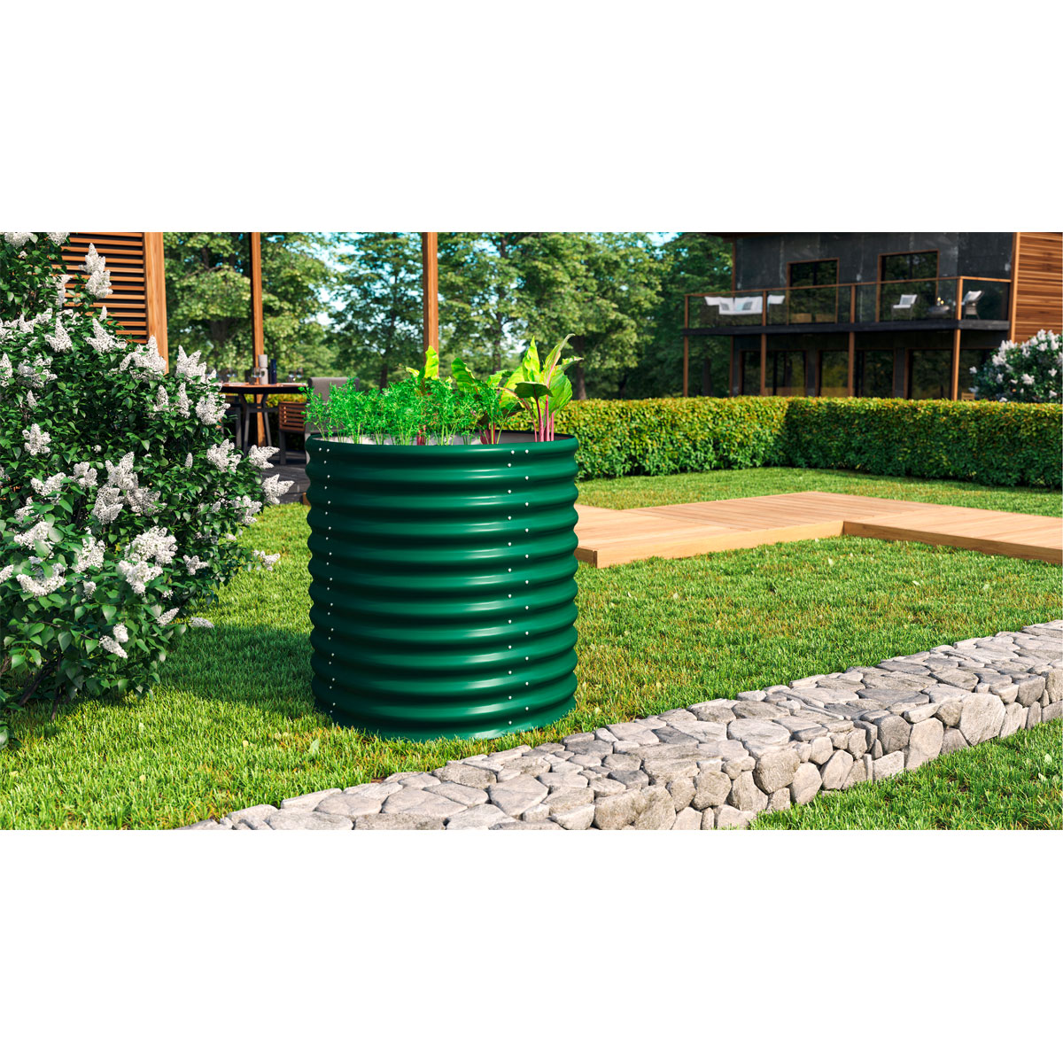 Vitavia  Hochbeet „Terra“, rund, seegras