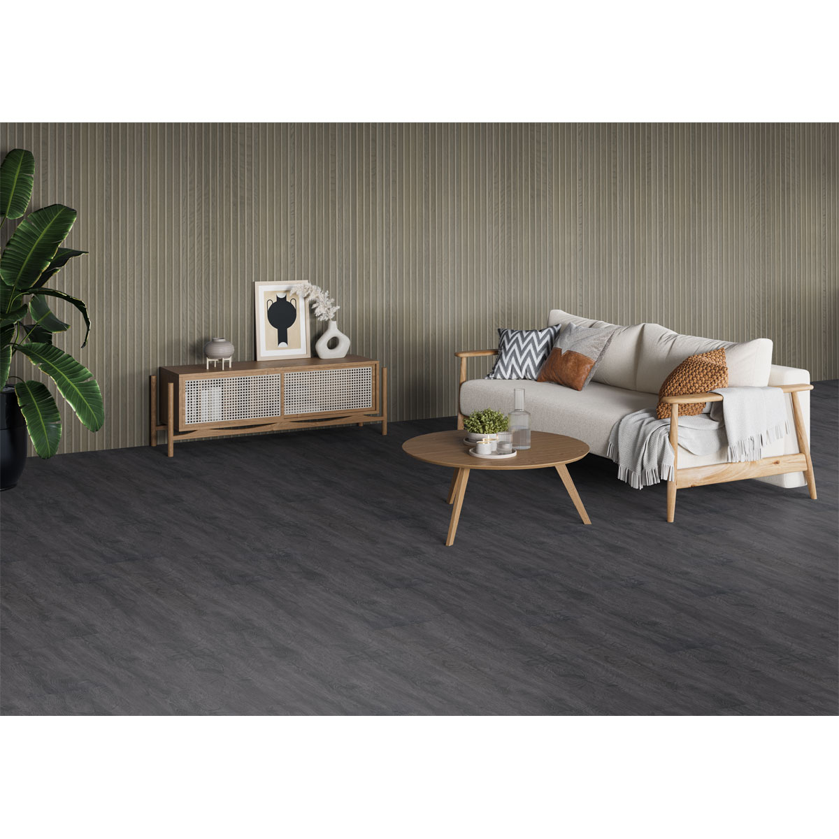 Acous Akustikpaneel Proffessional Eiche Grau 2500 x 600 x 21 mm Bild 2