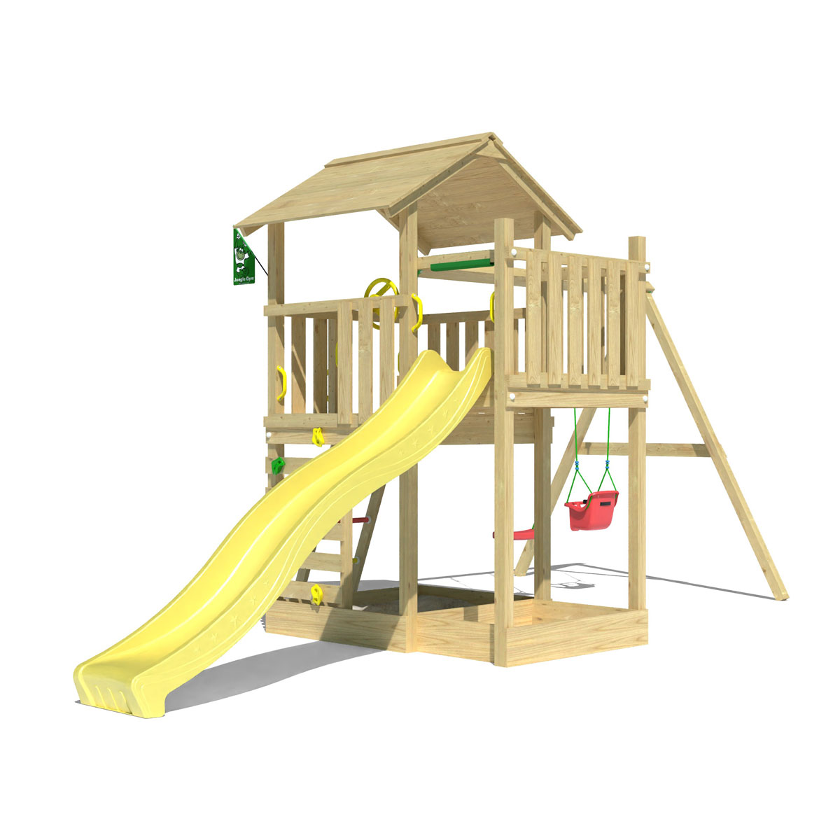 Jungle Gym Spielturm ArbourRutsche gelb Bild 4