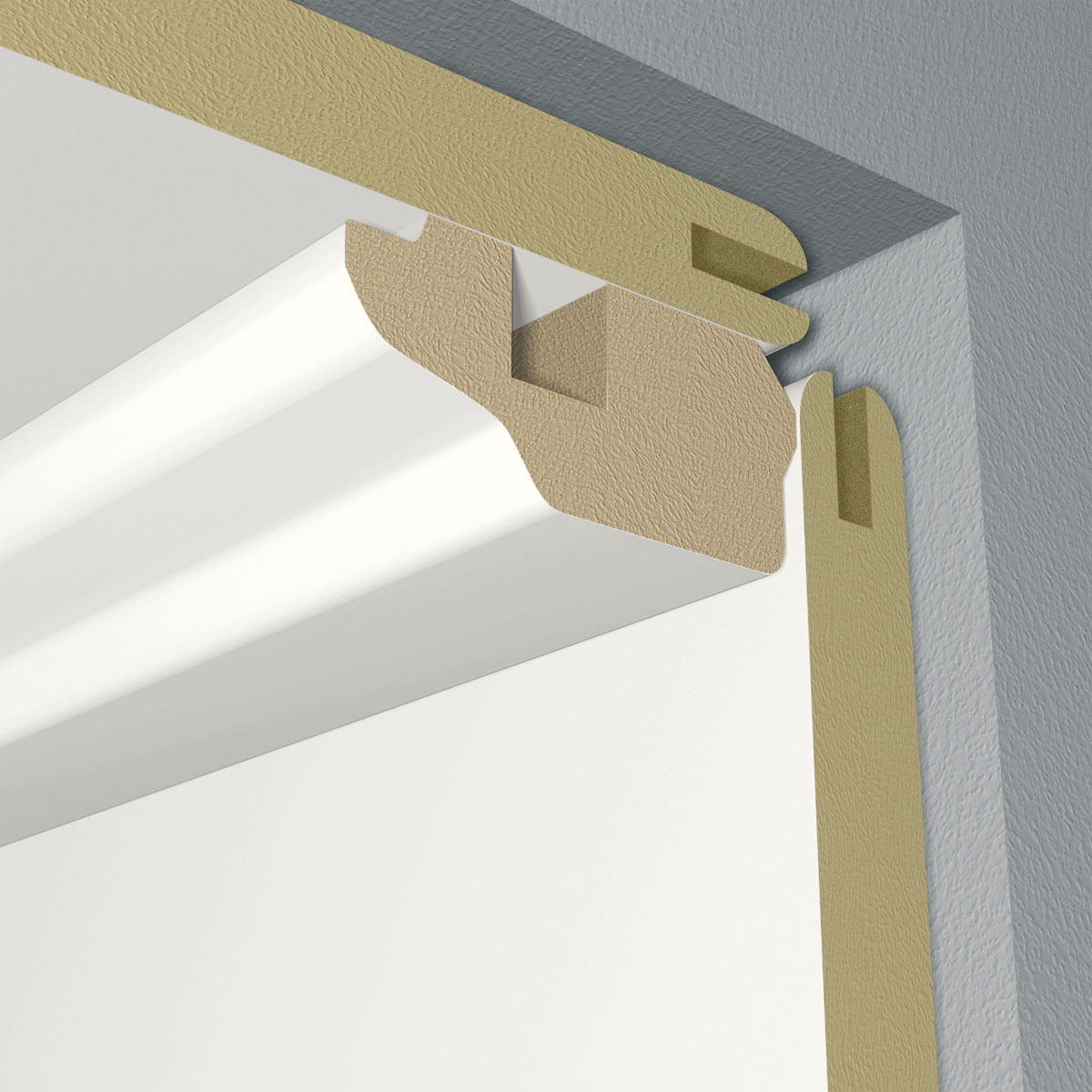 Deckenleiste Polarweiß 2,6 m