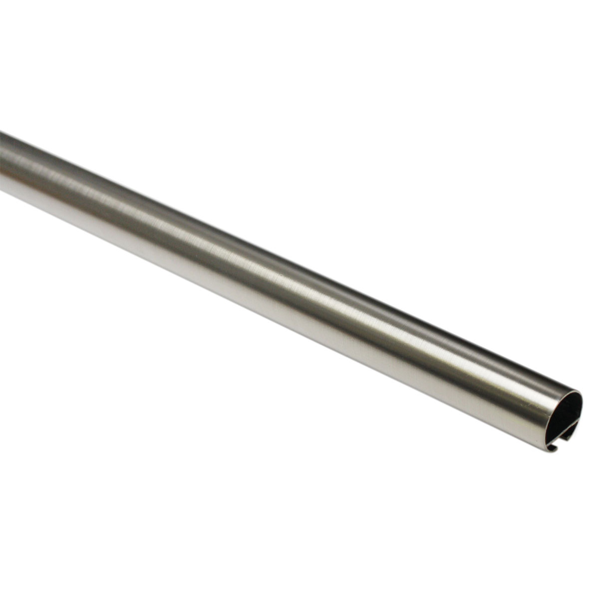 Gardinia  Gardinenstange Windsor mit Innenlauf Durchmesser 16 mm 160 cm Edelstahl-Optik