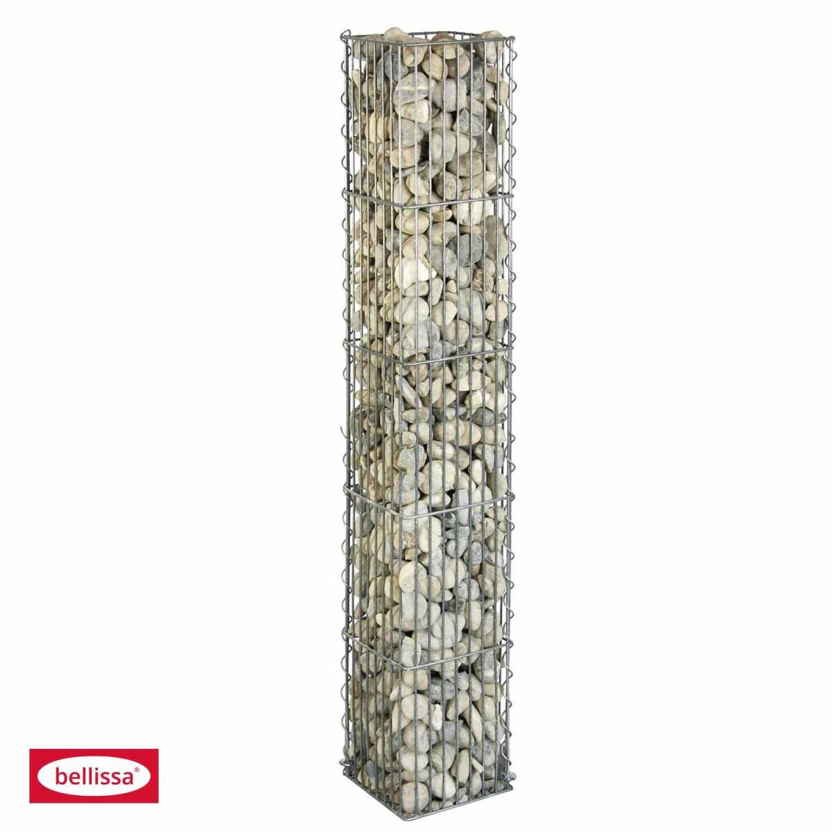 Steinsäule eckig 2- teilig 20 x 20 x 125 cm verzinkt