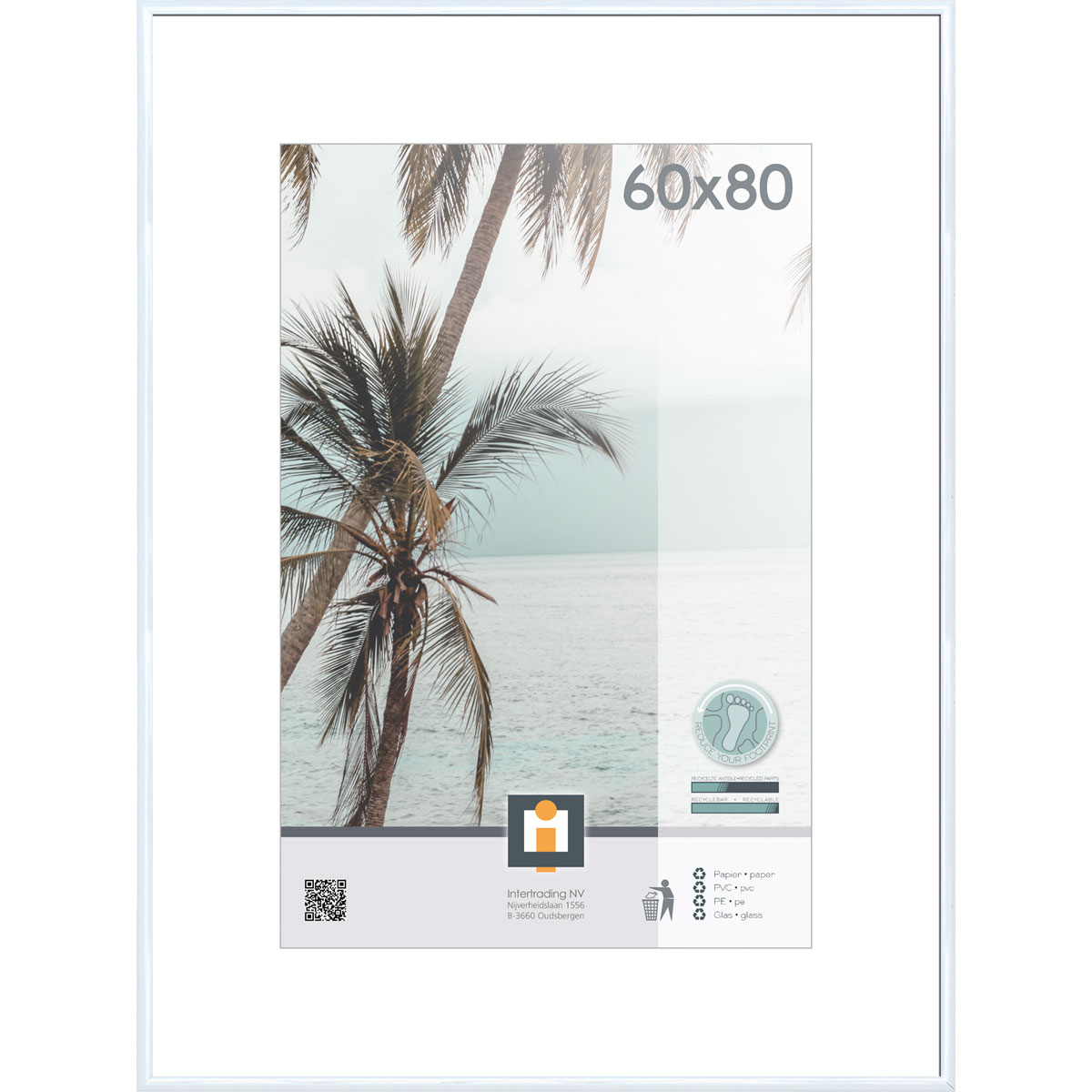 Bilderrahmen Kyoto 60x80 cm weiß