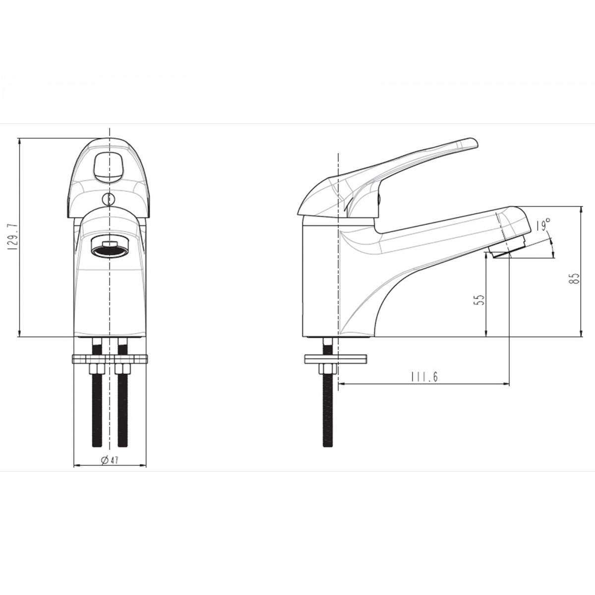 Basic Waschbeckenarmatur Marseille Bild 2