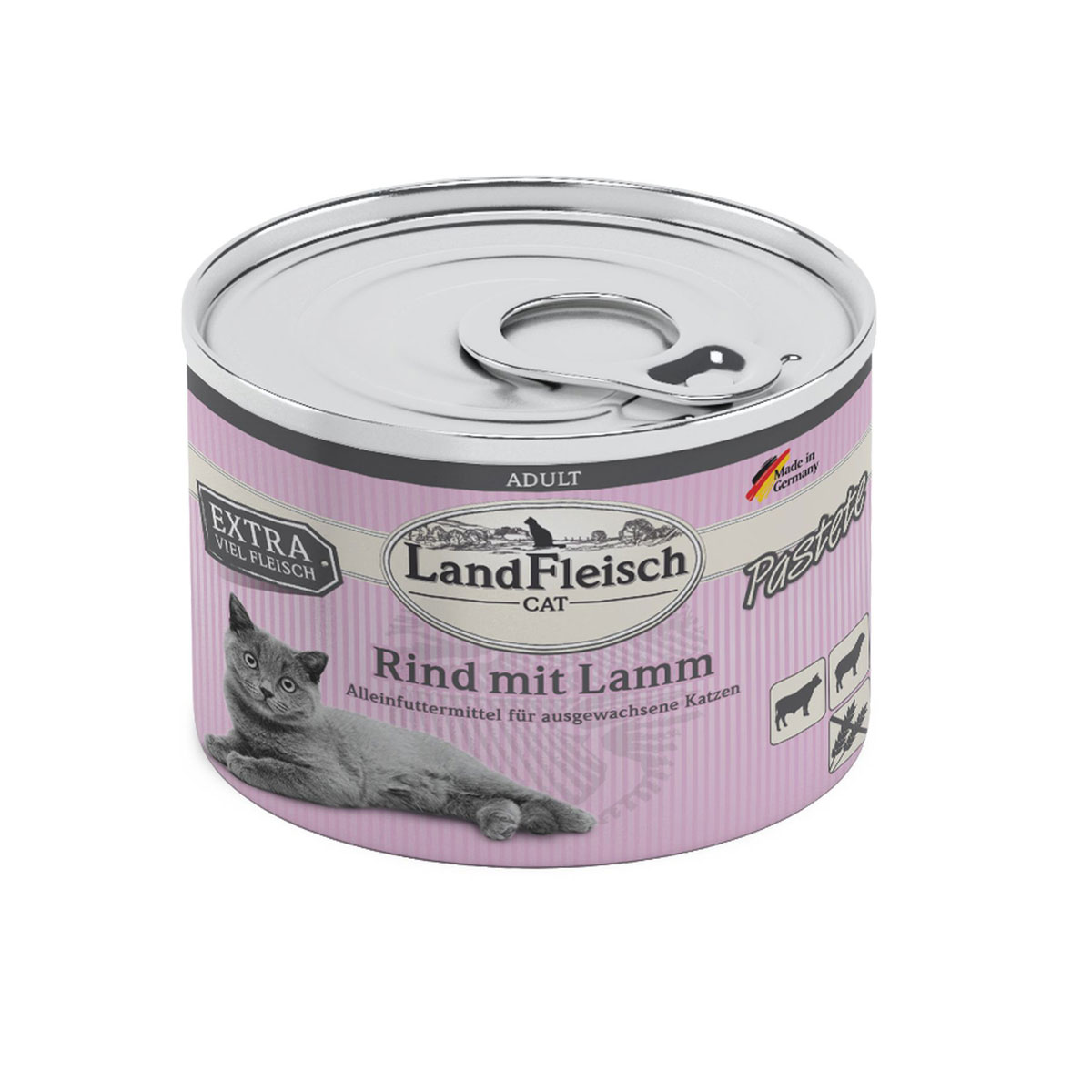 Landfleisch Cat  Adult Pastete Rind+Lamm 195g