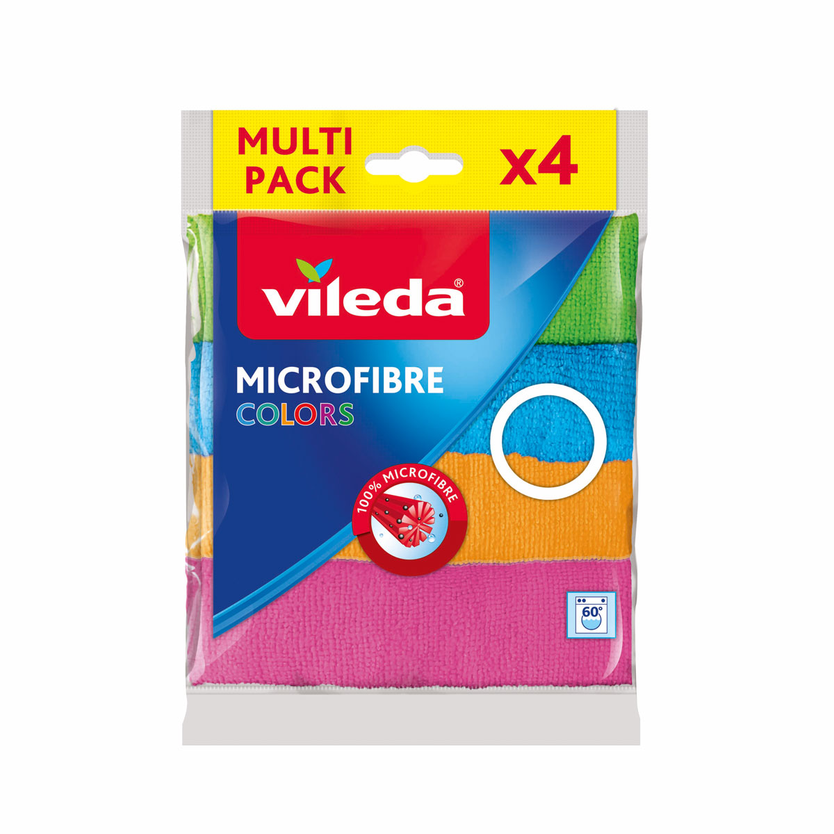 Vileda Mikrofaser Allzewcktuch Colors 4er Pack