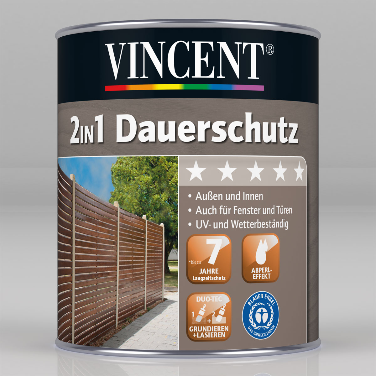 Vincent 2in1 Dauerschutz Palisander 0375 L