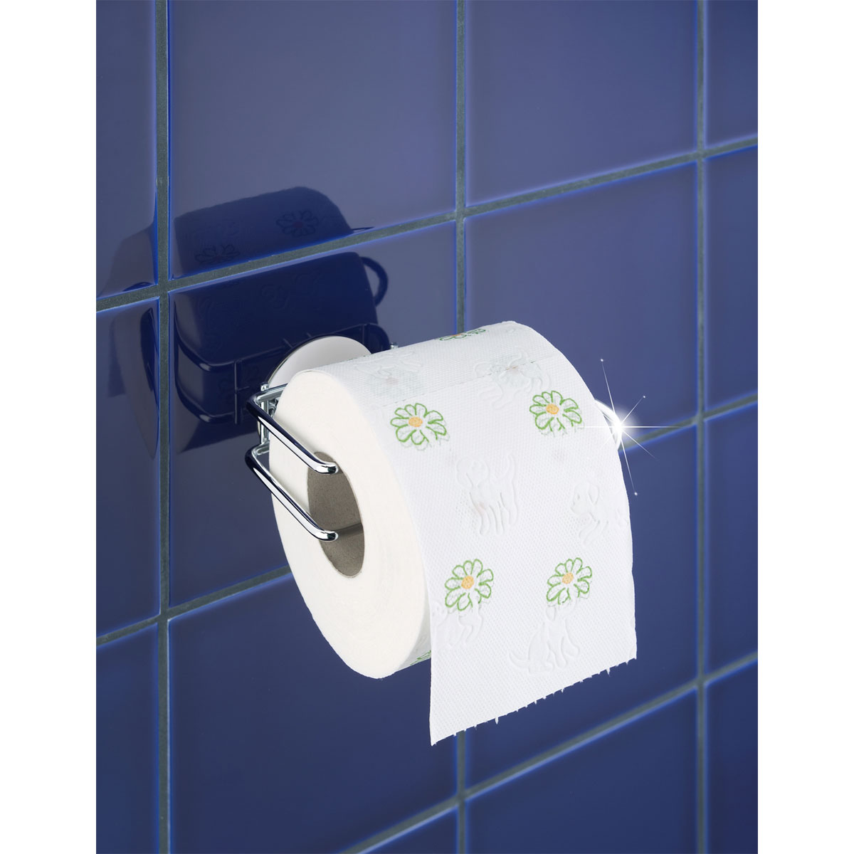 Wenko Turbo-Loc Toilettenpapierrollenhalter Befestigen 514876 bohren | Set ohne 2er