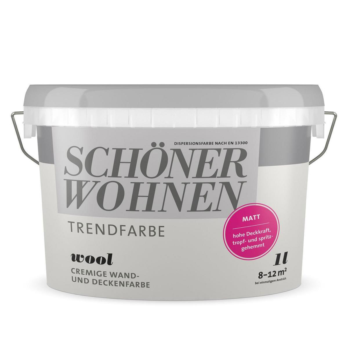 Schöner Wohnen Farbe Trendfarbe Wool Matt 1 L
