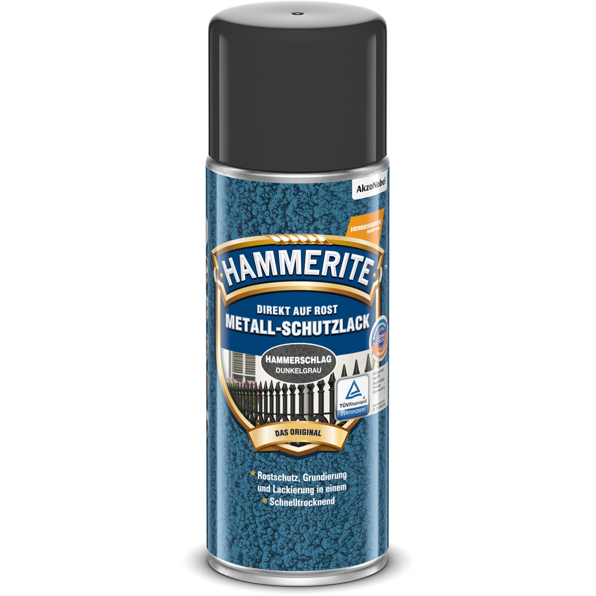 Hammerite Metallschutzlack-Spray hammerschlag-dunkelgrau 400 ml