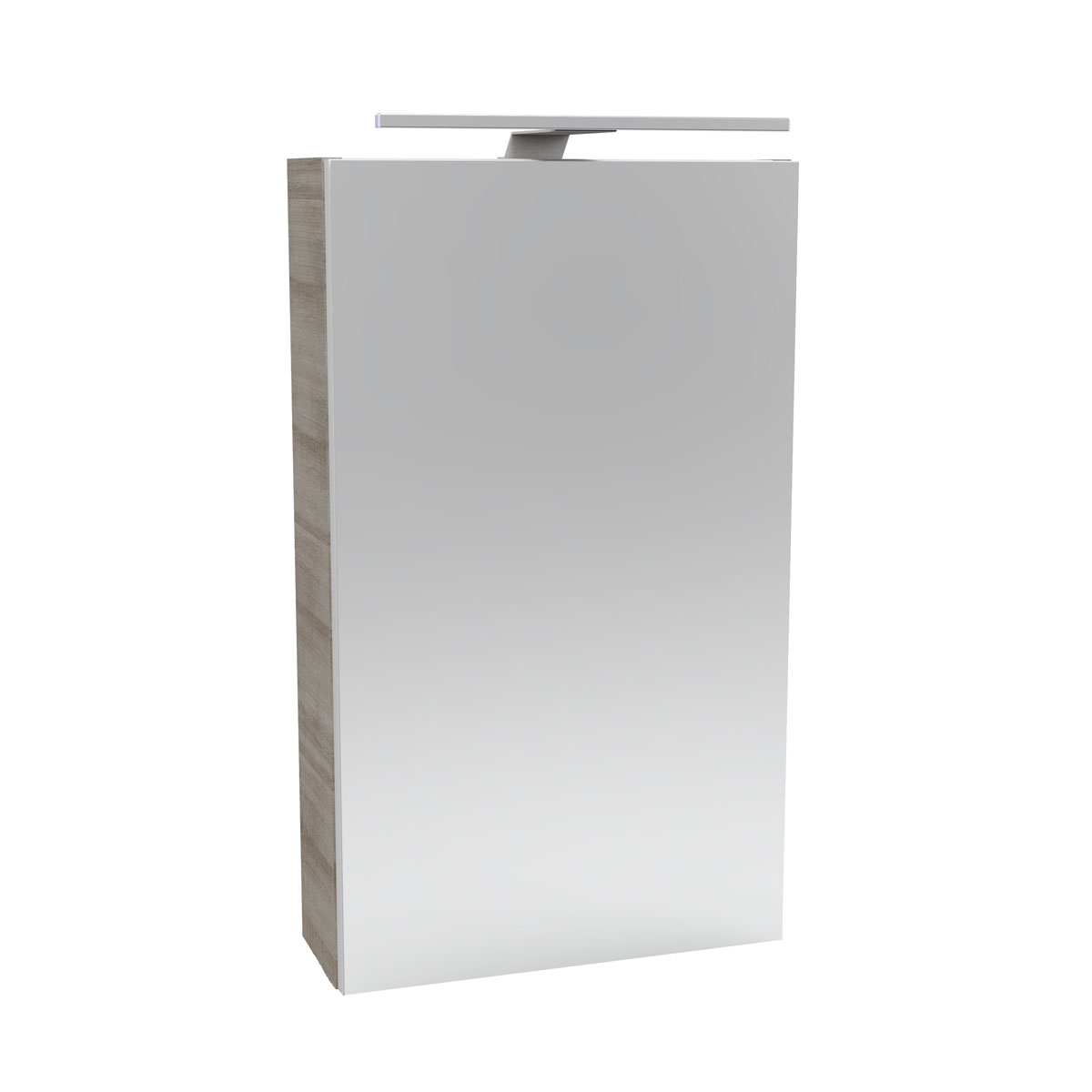 Fackelmann  Gäste-WC Spiegelschrank rechts SBC 400 x 680 x 153 mm GrauEiche