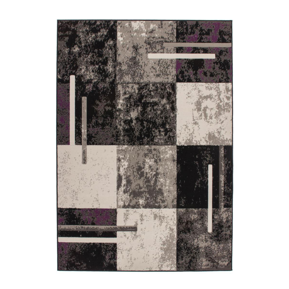 Flachflor-Teppich „Rohulla 1010“ Grau/Elfenbein, 120x170cm