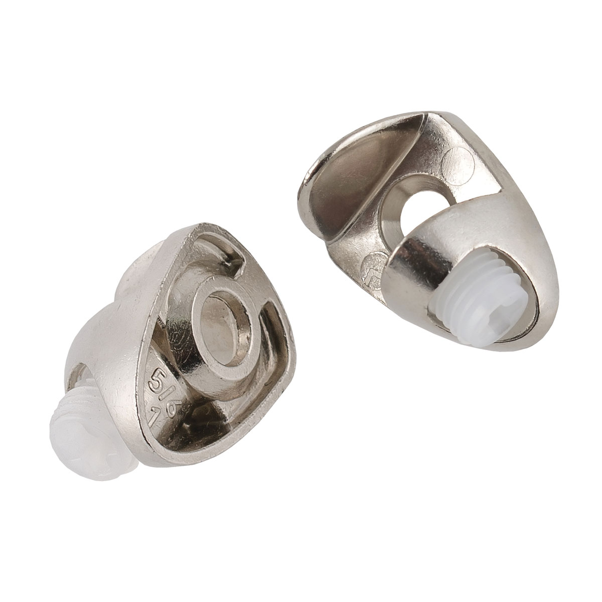 Suki Bodenträger Stahl Durchmesser 0,5 x 0,5 cm vernickelt 4 Stück Bild 3