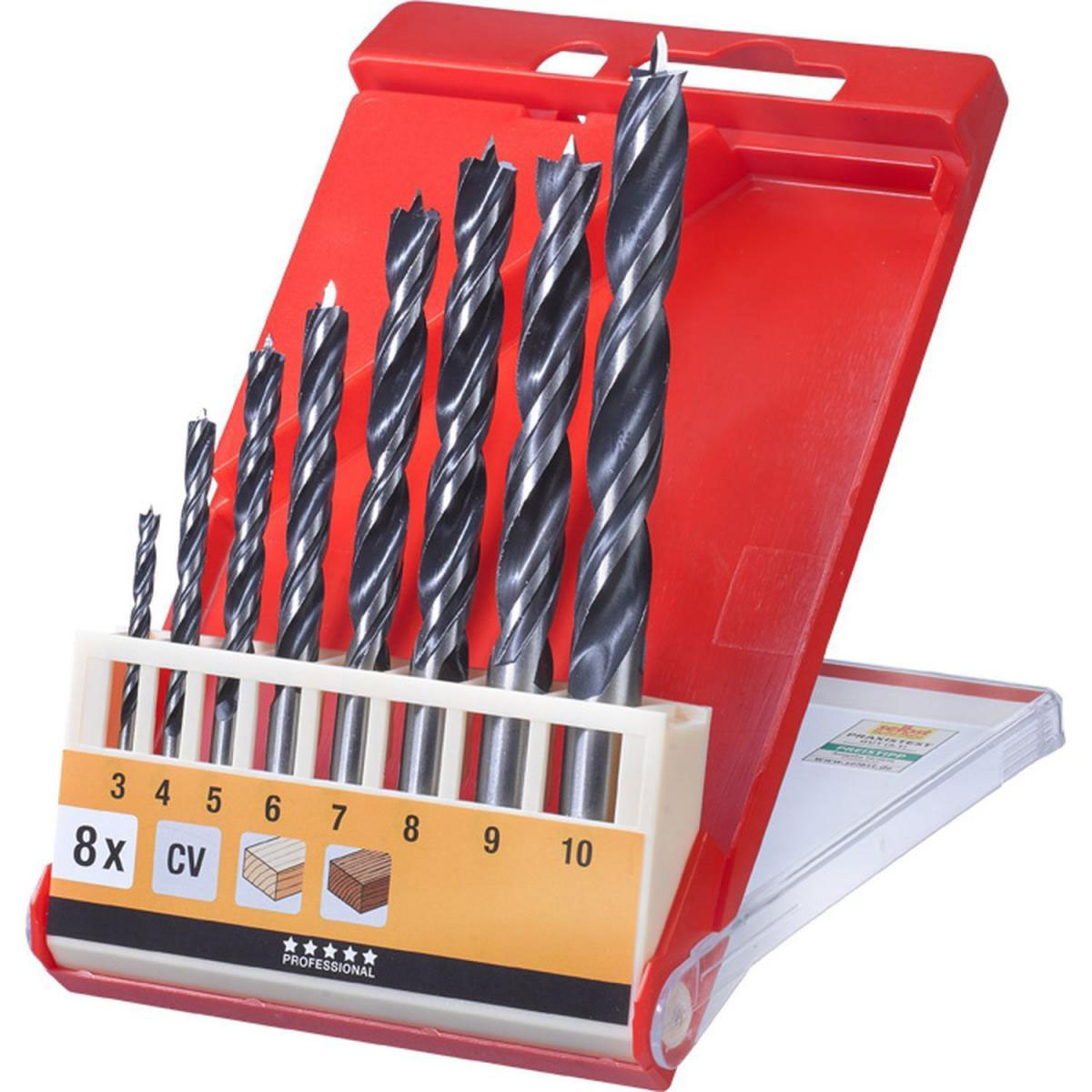 kwb  Holzspiralbohrersatz 7 teilig