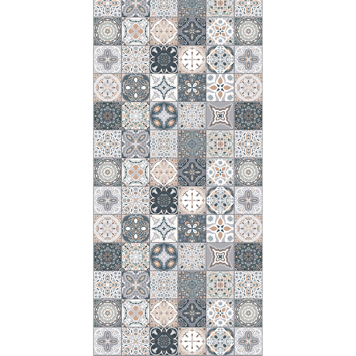 Panorama Duschwand Fliesen-Optik 100 x 255 cm