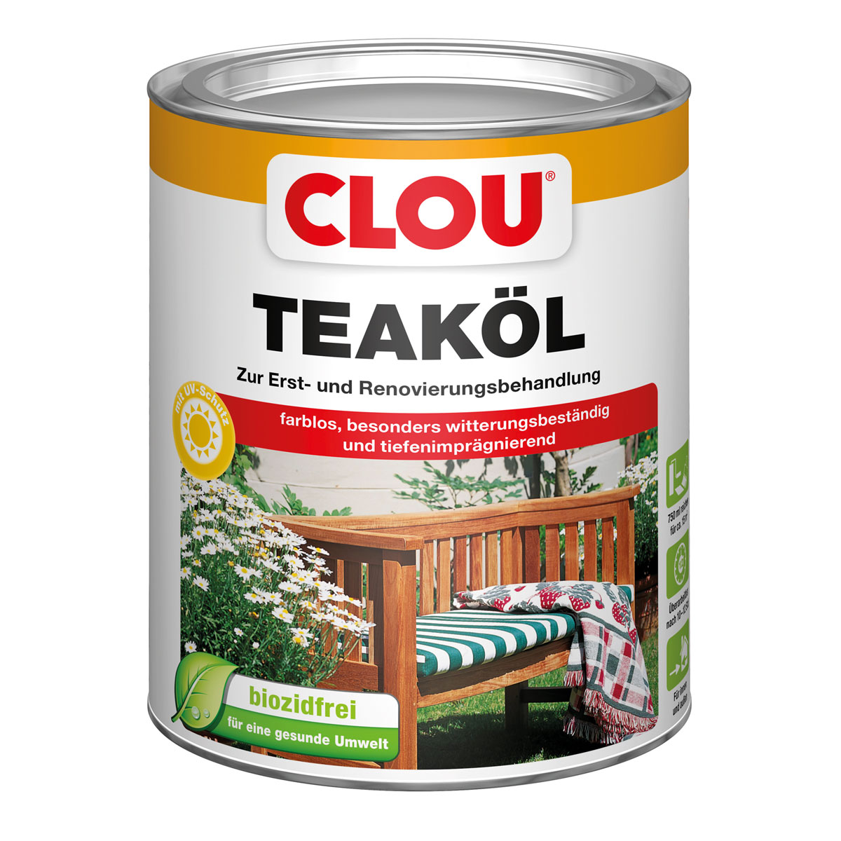 Clou Teaköl Farblos 750 ml
