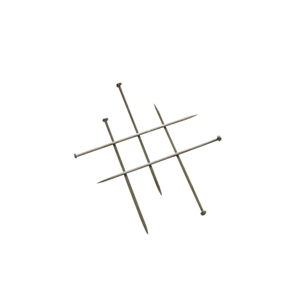 Gardinia Stecknadeln Metall chrom