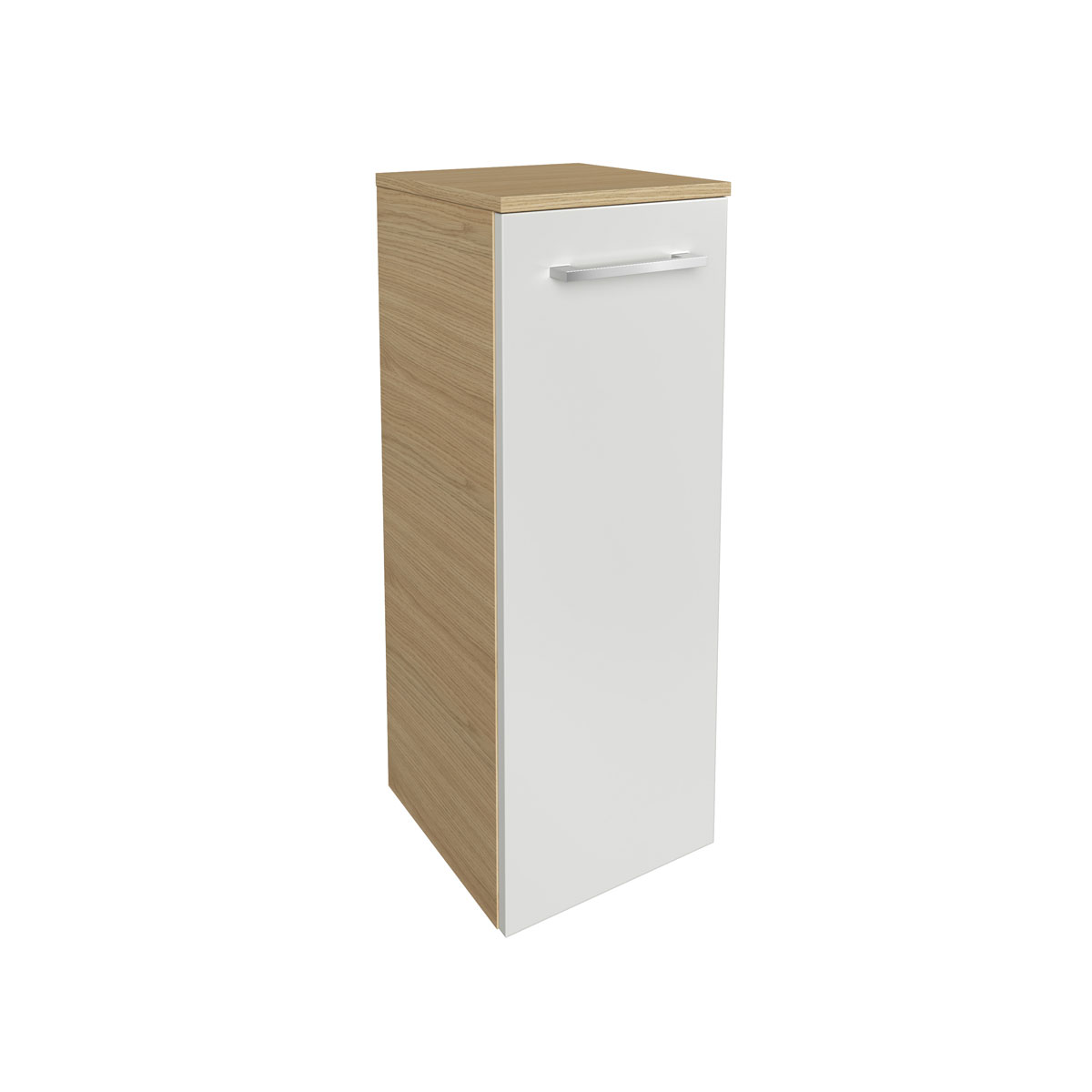 Fackelmann  Midischrank rechts B.Style 302 x 826 x 320 mm Sandeiche/Weiß