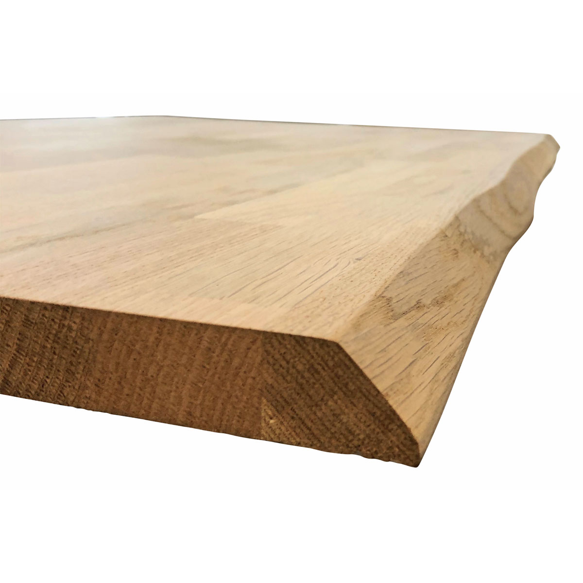 Tischpl Eiche 2 Laengsk Baumkante roh gezinkt 1600 x 800 x 26 mm Bild 3