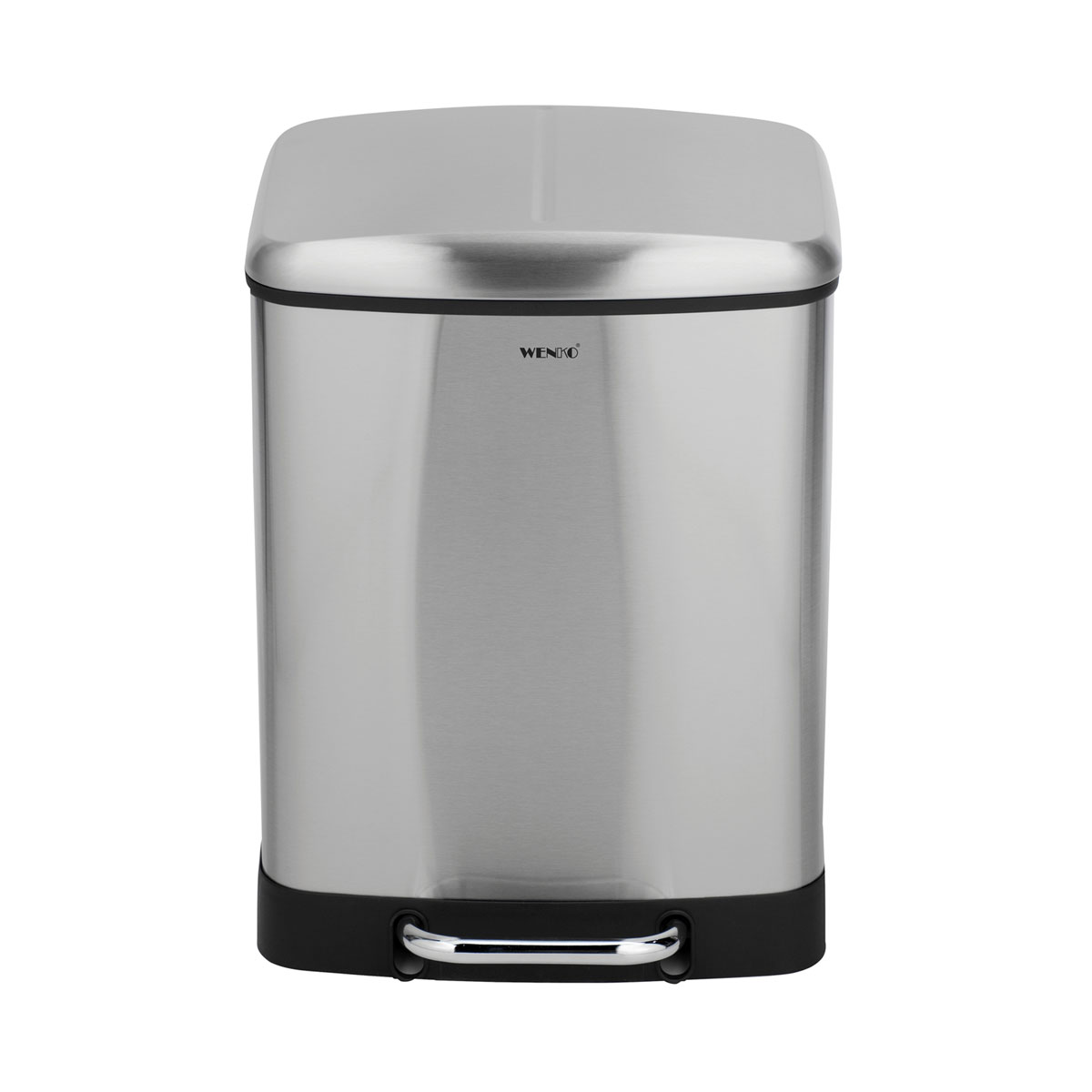 Wenko  Treteimer Studio Easy-Close Duo Edelstahl 2 x 12 L rostfrei Absenkautomatik