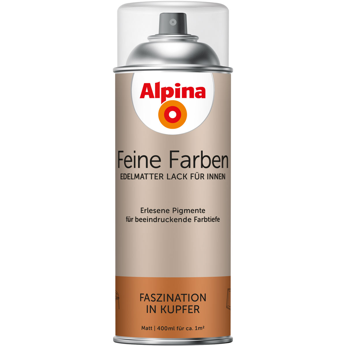 Alpina  Buntlack Feine Farben Sprühlack Faszination in Kupfer 400ml