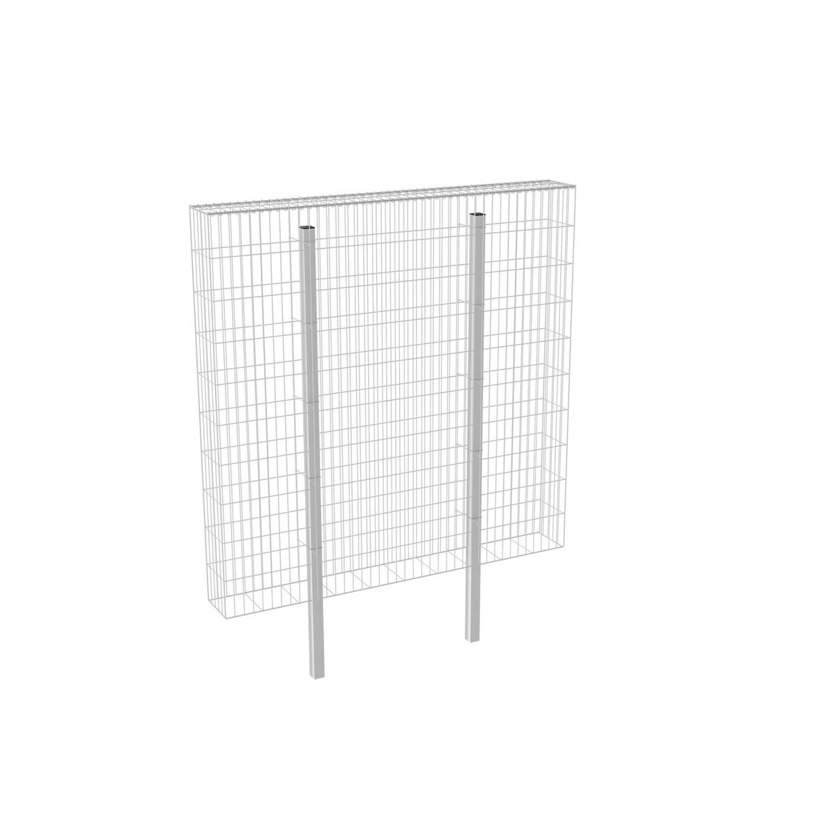 Wilk Gabionen-Zaun 200 x 200 x 25 cm