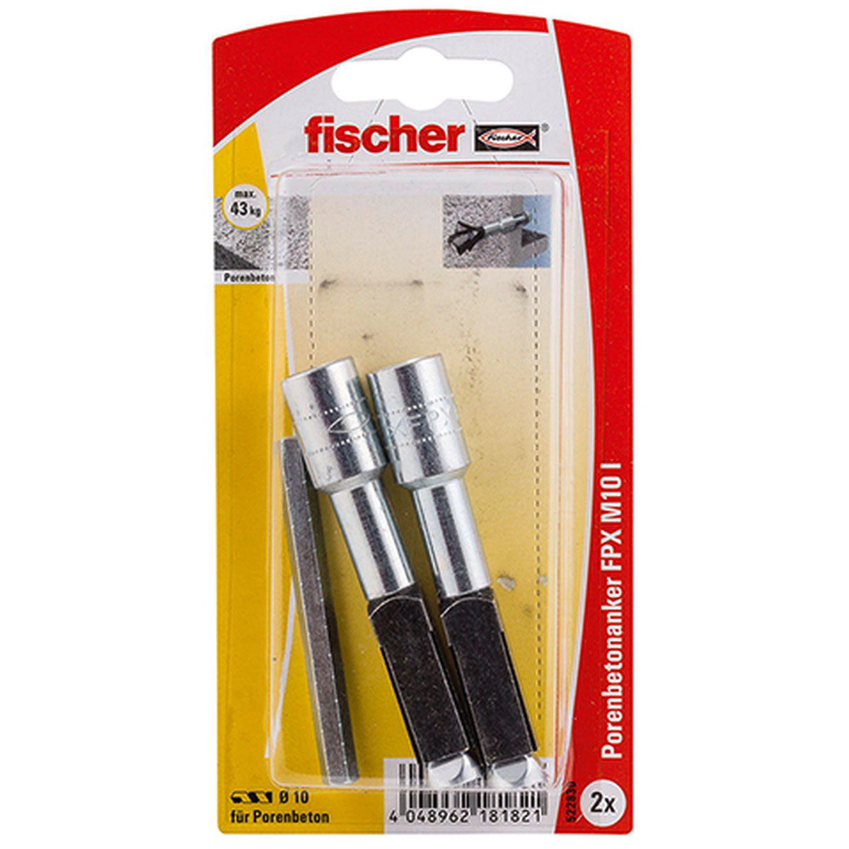 Fischer  Porenbetonanker FPX M10