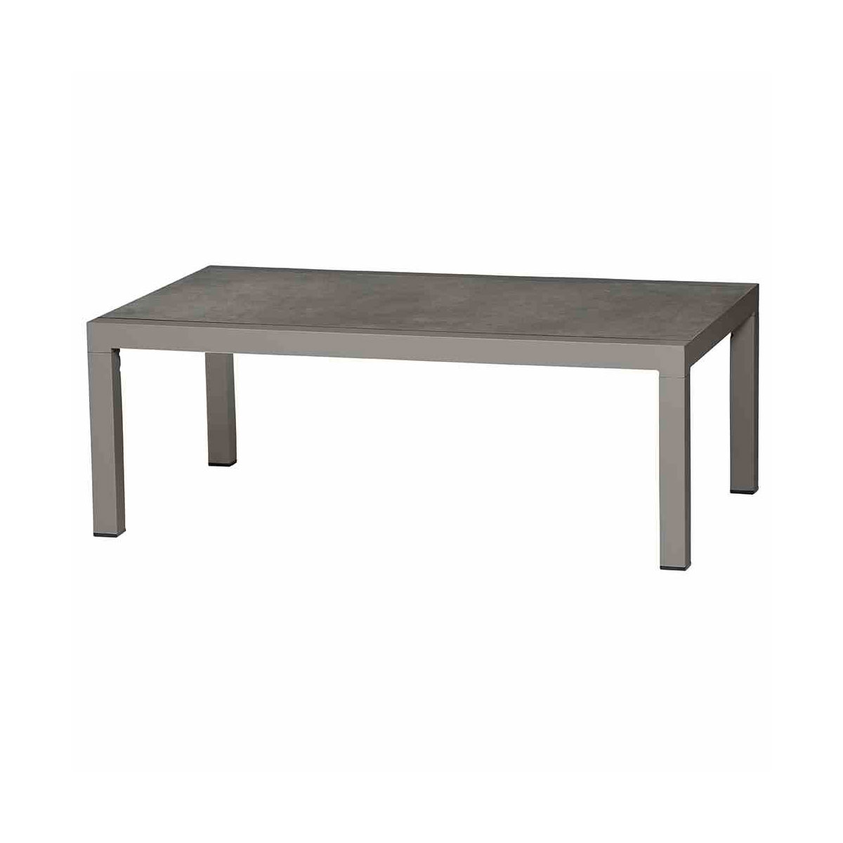 Loungetisch „Belia“, 120x70x43,5 cm, matt silber/anthrazit