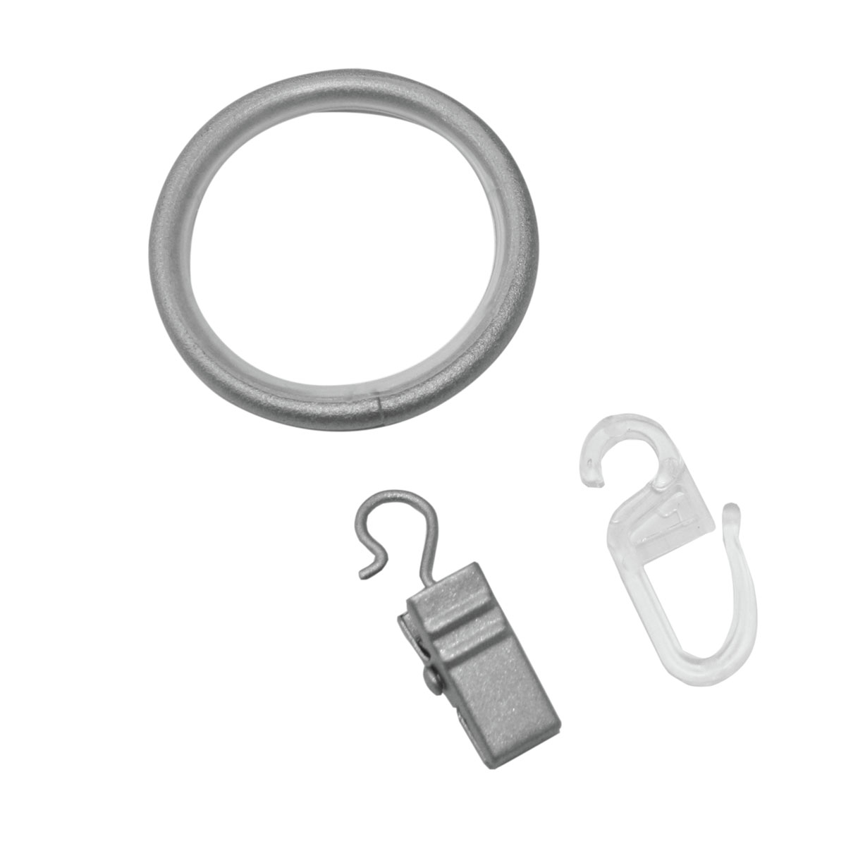 Gardinia Ringe Industrial Home 10 Stück silber