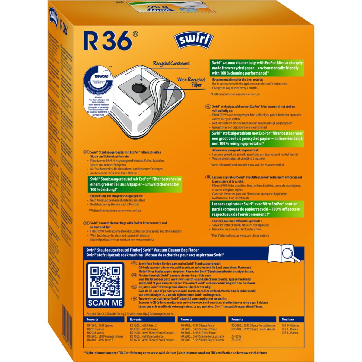 Staubsauger-Beutel R 36 EcoPor Bild 2