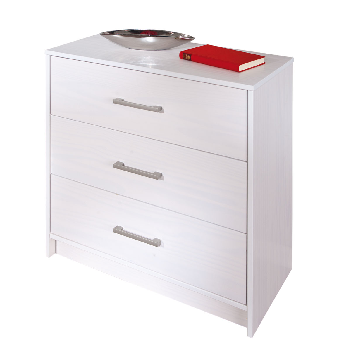 Kommode „New York“, weiß, 3 Schubladen, 70x71x35 cm K000031780