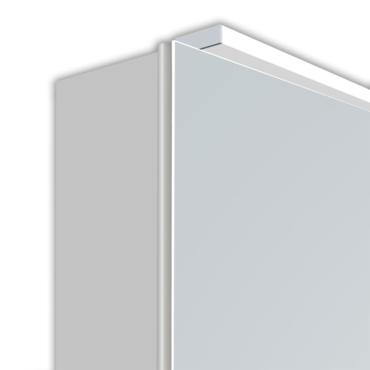 DSK  Design LED Spiegelschrank Aluminio Vegas 50 x 60 cm Bild 3