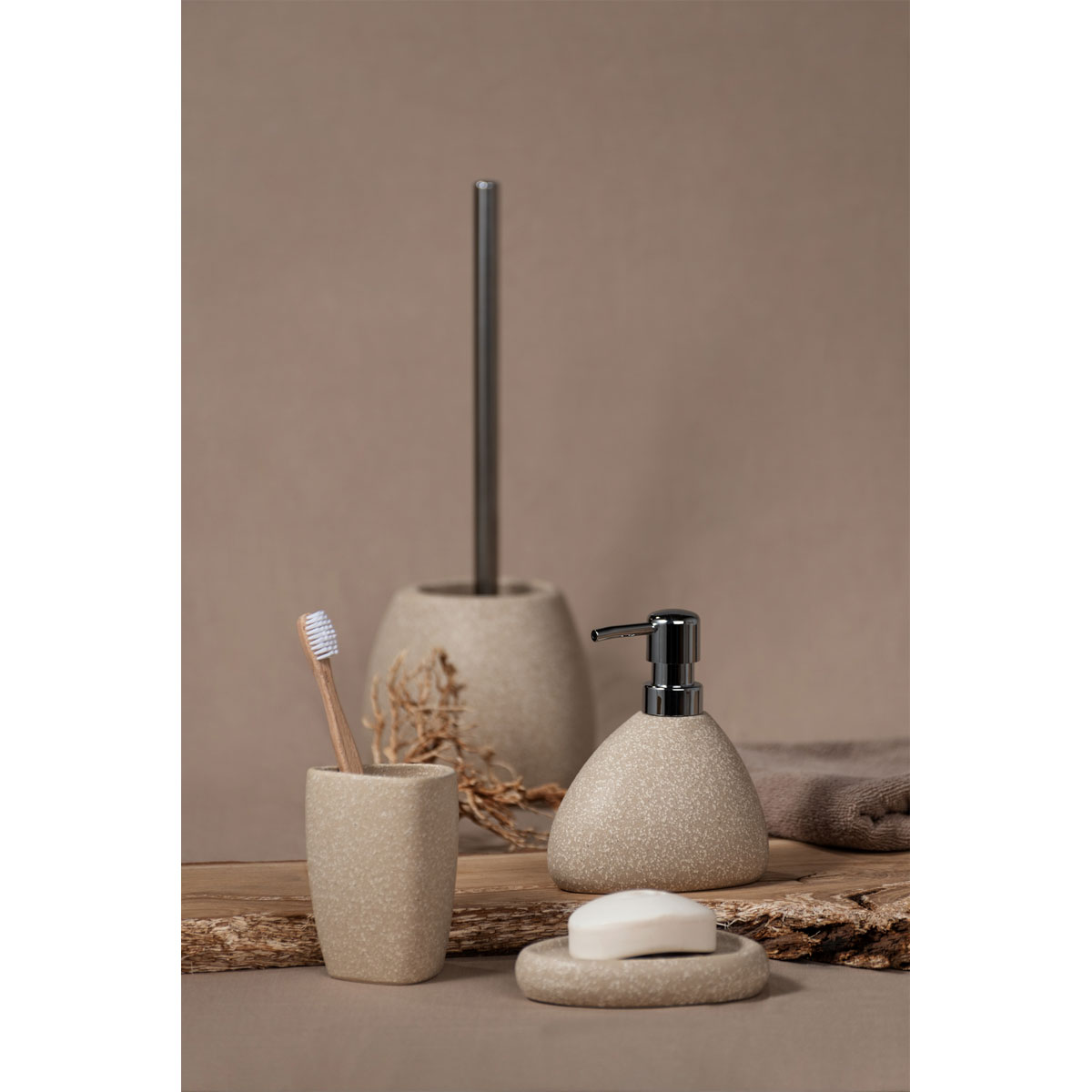 Wenko  WC-Garnitur Pion Beige Keramik Bild 3