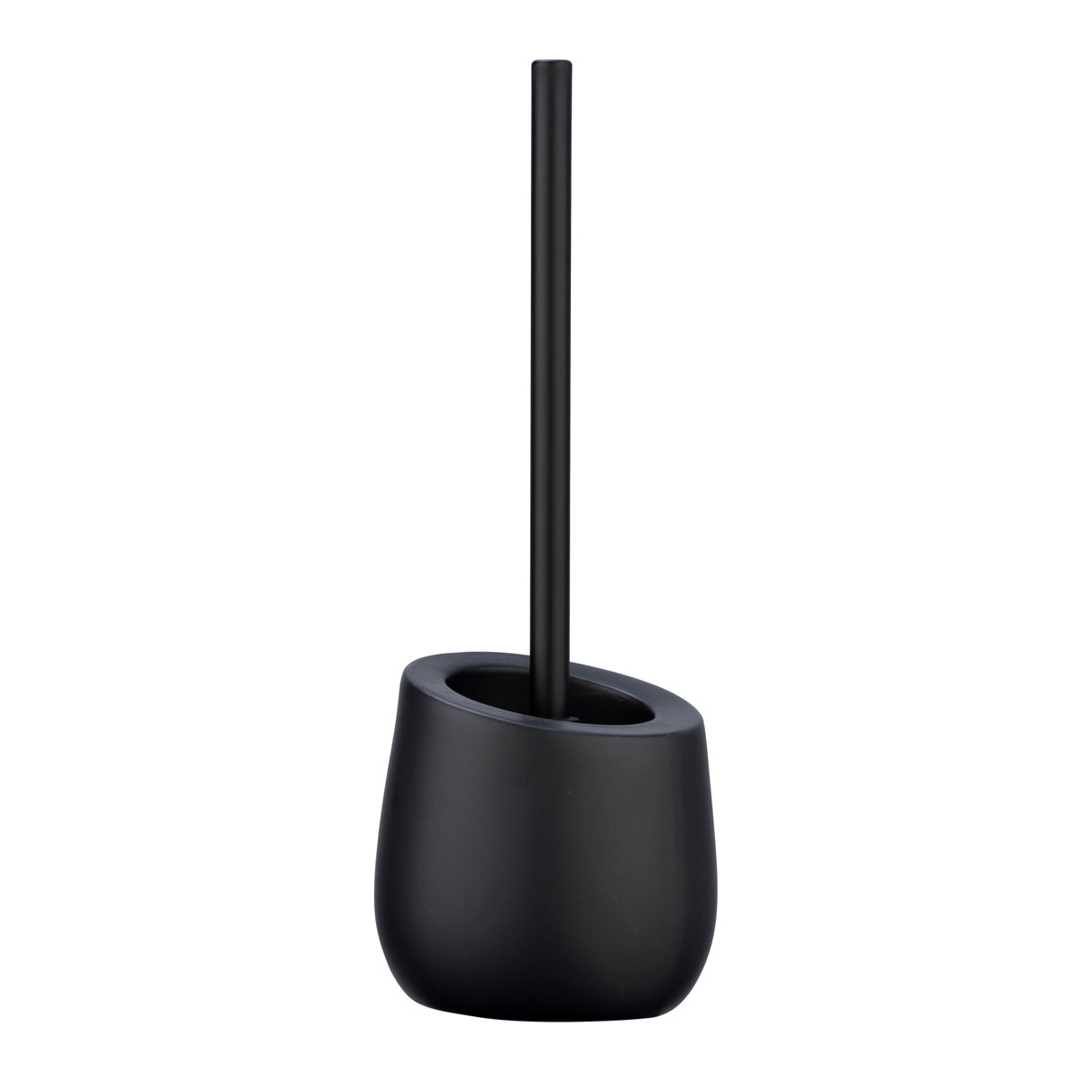 Wenko  WC-Garnitur Badi Schwarz Keramik WC-Bürstenhalter Bild 1