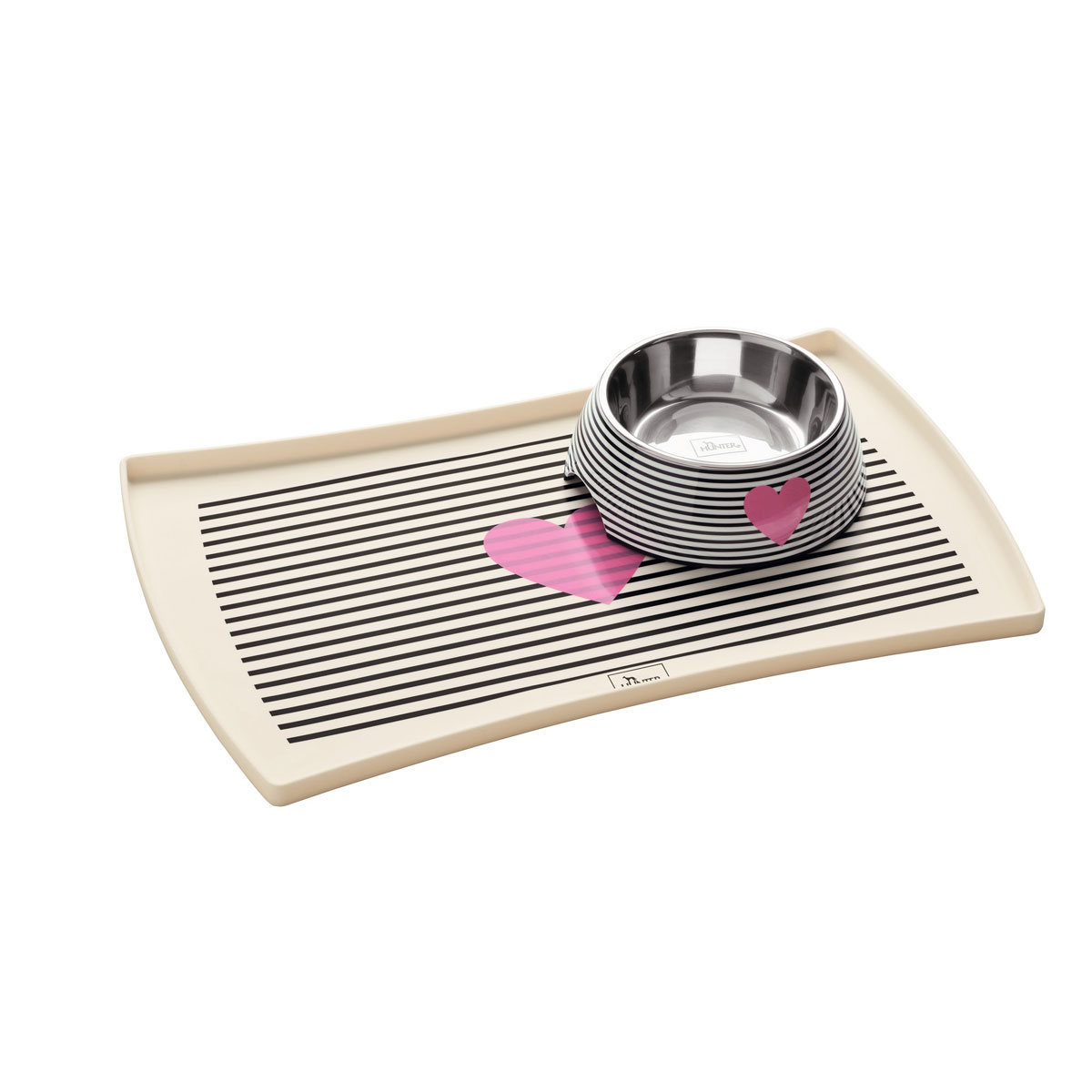 Hunter Napfunterlage Biri weiß-schwarz 48 x 30 cm Bild 2