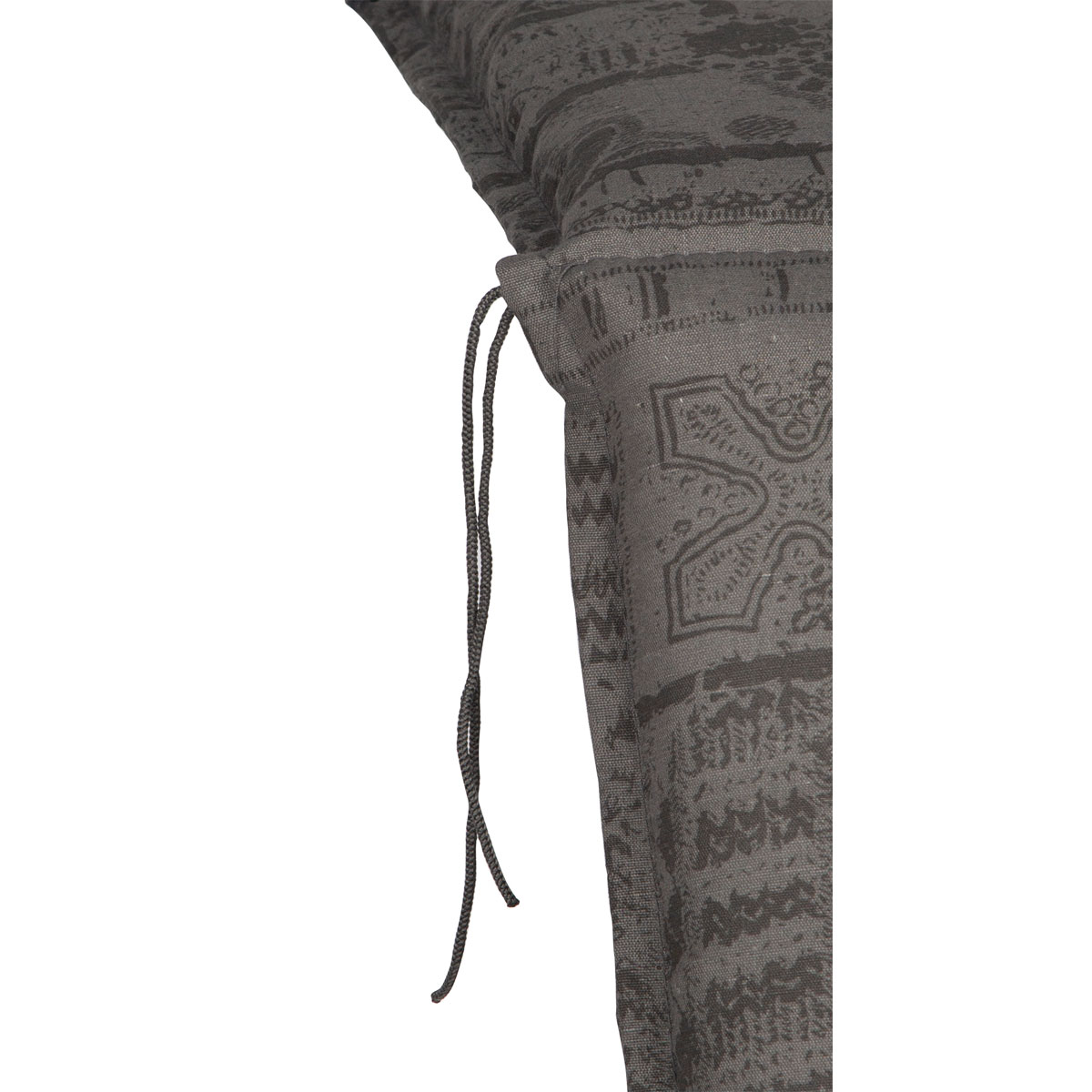 Saumauflage Boa Vista M127 Hochlehner Ornamente grau auf grau | K000364817