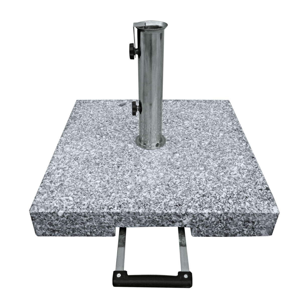 Haveson Trolley-Granitschirmständer eckig 50 x 50 cm