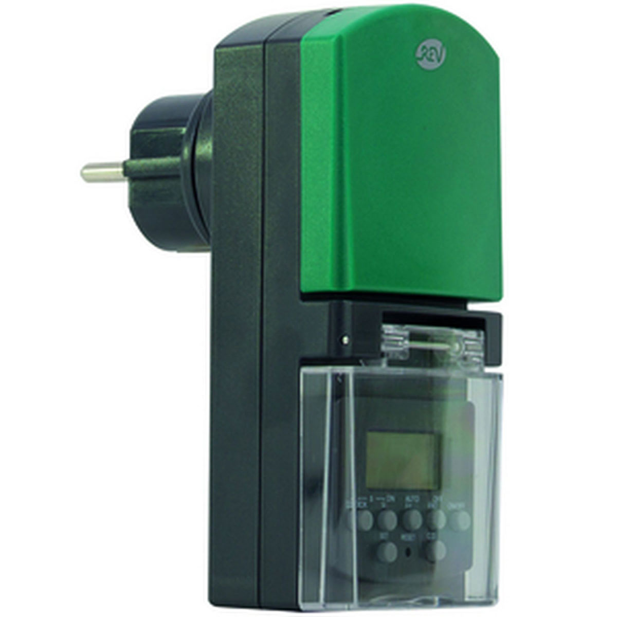 Zeitschaltuhr digital schwarz