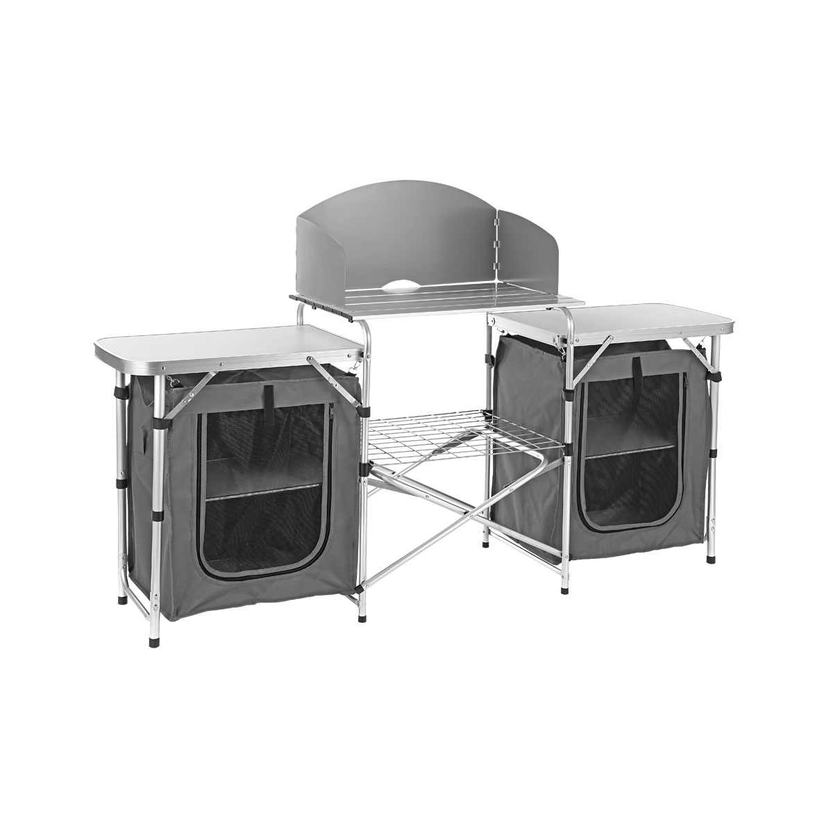 Haveson Camping-Multifunktionstisch Aluminium klappbar