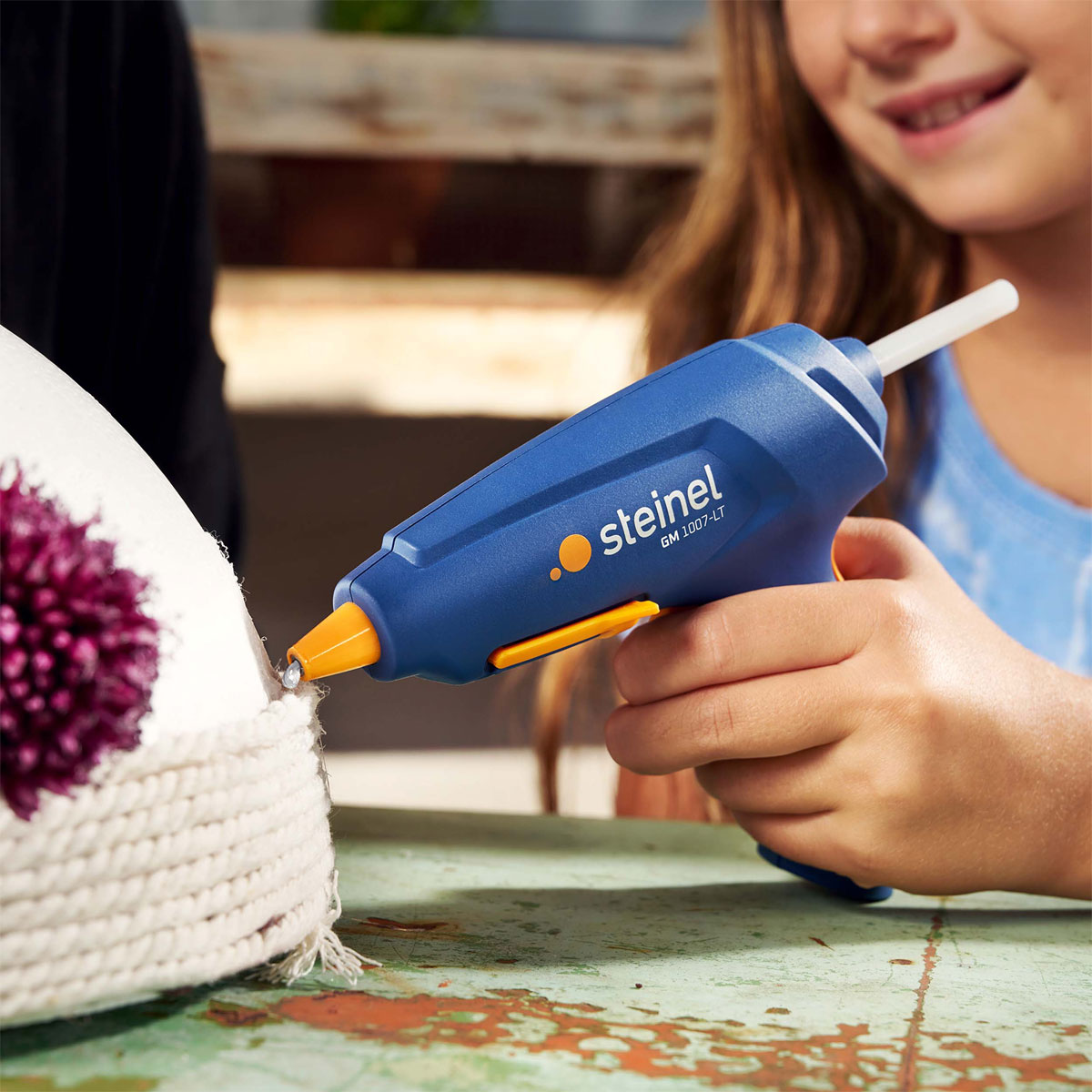 Steinel  Niedrigtemperatur Klebepistole GlueMatic 1007-LT mit 7 mm Klebesticks Bild 4