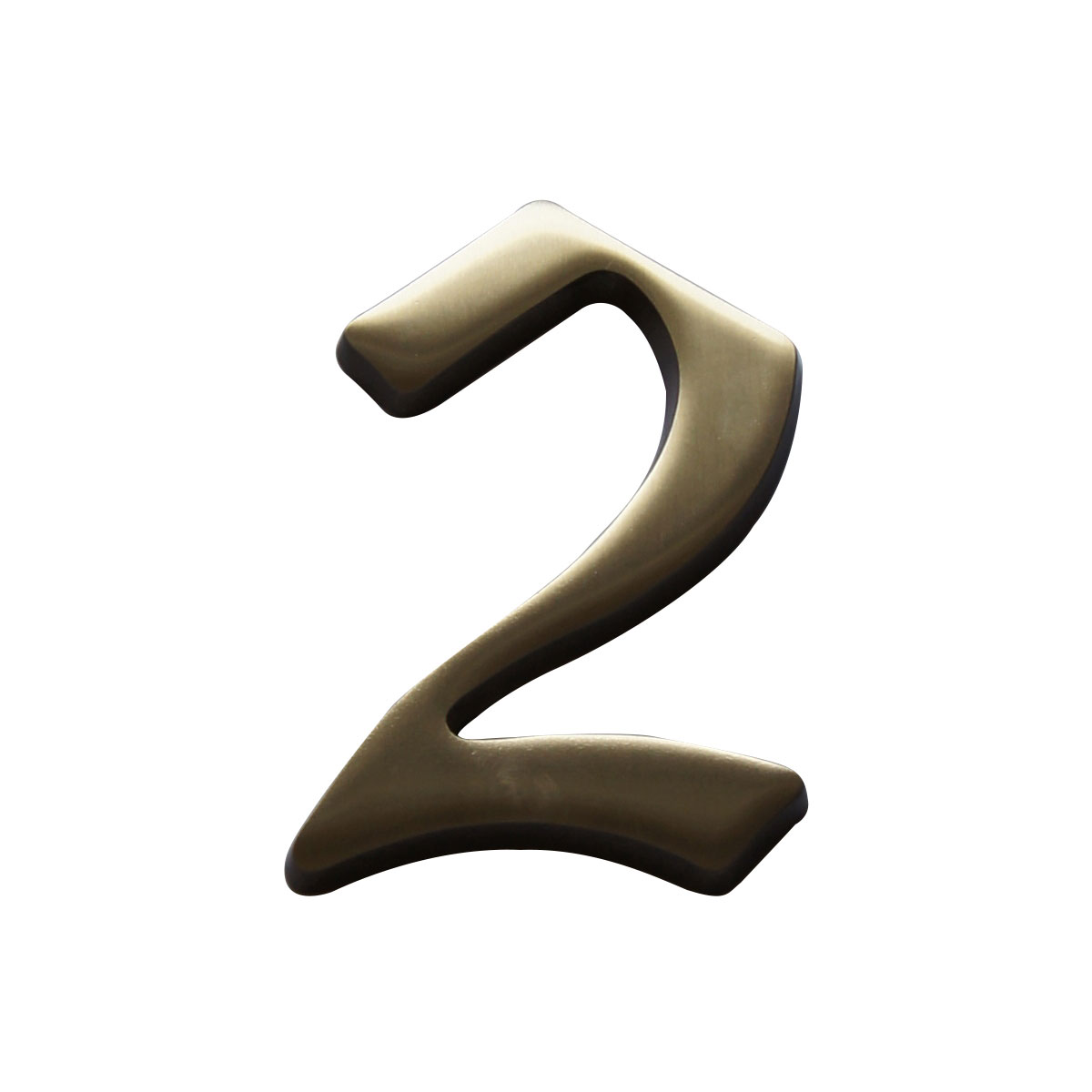 Alpertec Hausnummer 2 brüniert