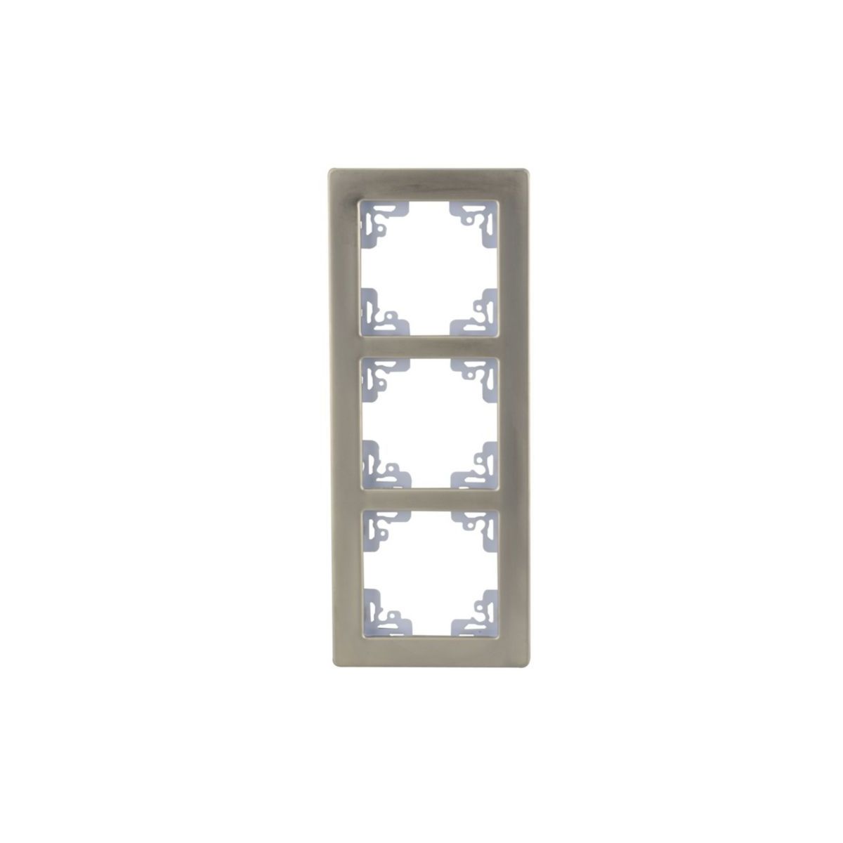 Unitec Abdeckrahmen 3-fach Aluminium Melbourne