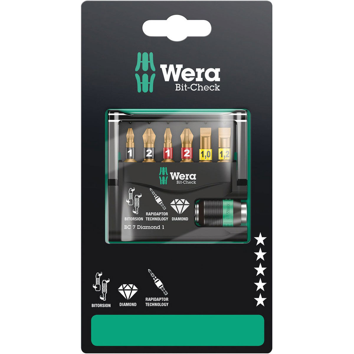 Wera Bit-Set Check 7 Diamond
