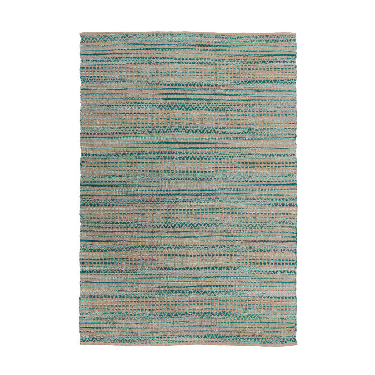 Teppich „Sienna 710“ Hellgrün, 160x230cm, geflochten, handgefertigt