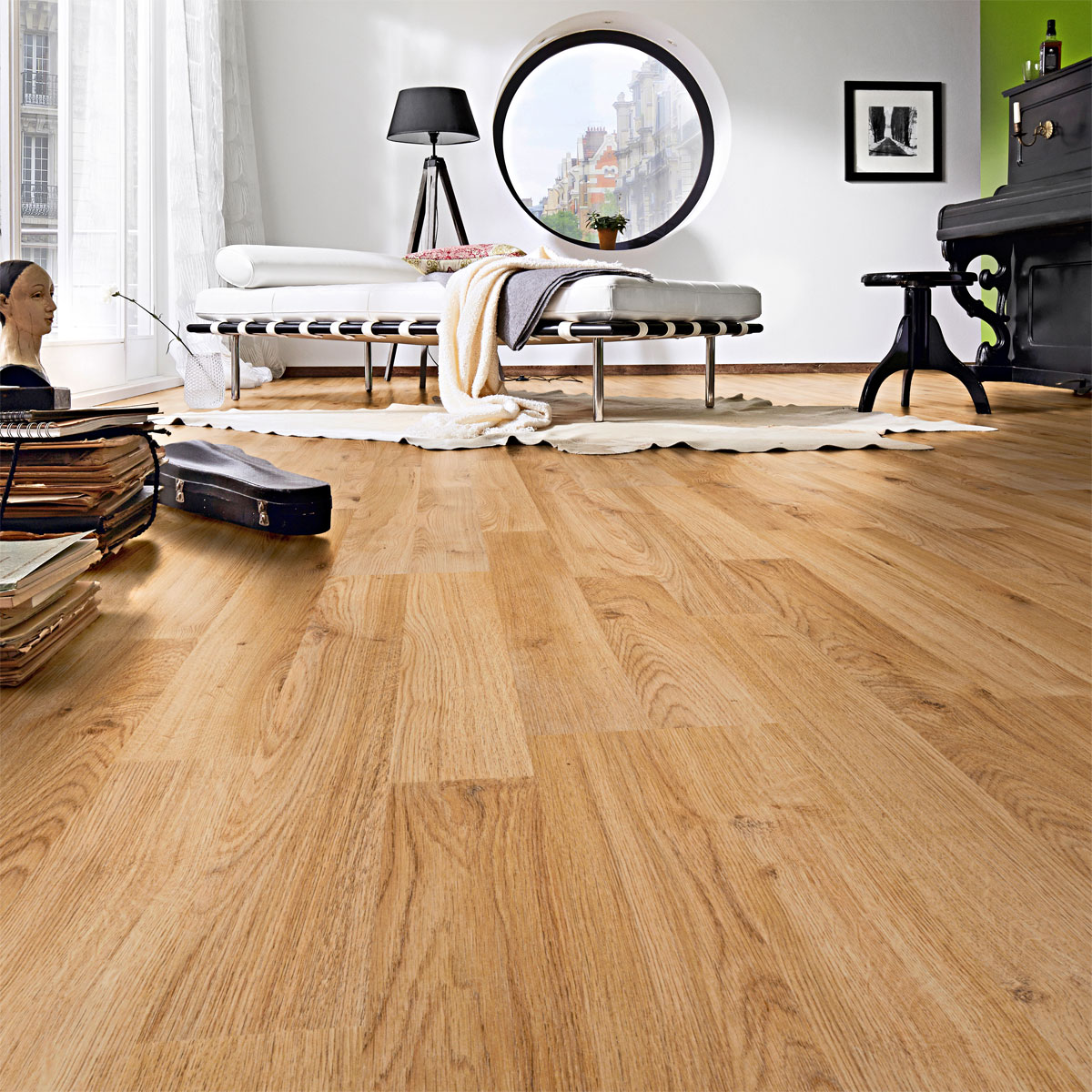 Specht Laminatboden Classic Bergmanns Eiche natur 138 x 19,3 cm Bild 9