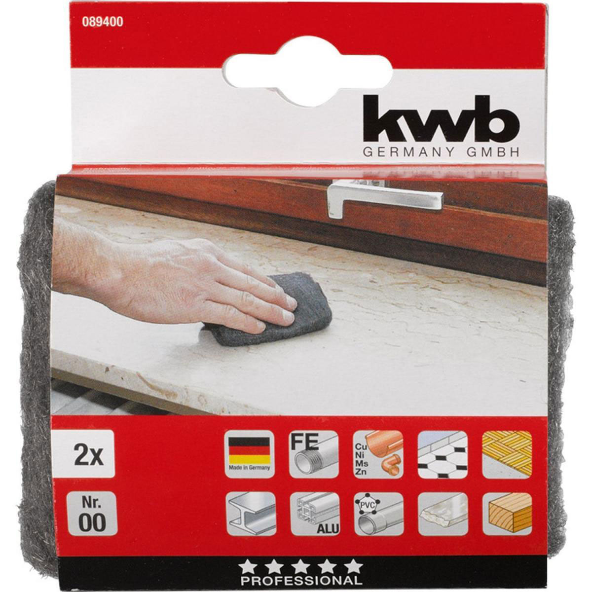 kwb  Stahlwolle Kissen fein Nr 00 Bild 2